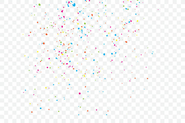 istock Colourful random explosion of confetti. Isolated on white background. Colored glitter and sprinkles. Grainy abstract holiday illustration. Multi colored texture. Vector. 951772892