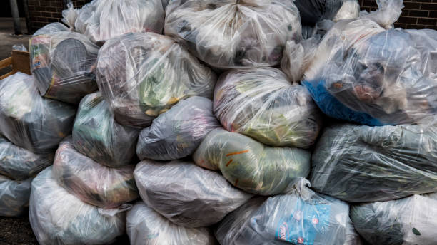 istock Close up clear garbage bags 951776976