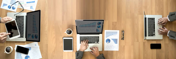 istock computers the view from the top business banner with copy space 951780548