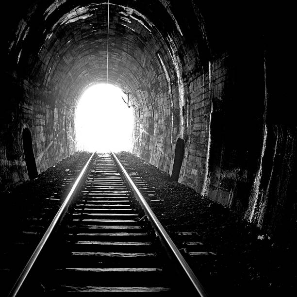 istock Light at the end of the railway tunnel 95178251