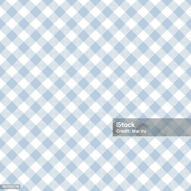 Gitenge Patterns Blue Light Blue Gingham Seamless Pattern Stock Illustration - Download Image ...