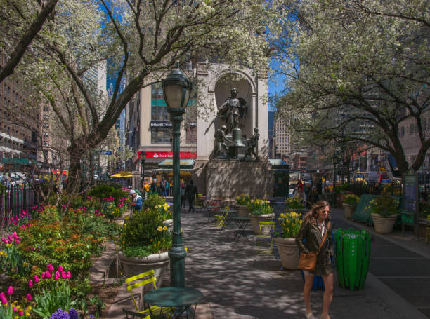 Herald Square In Spring stock photo