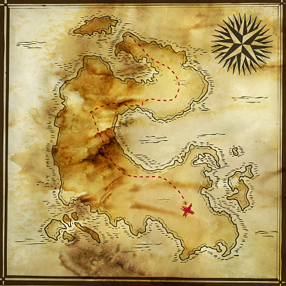 Old map background material
