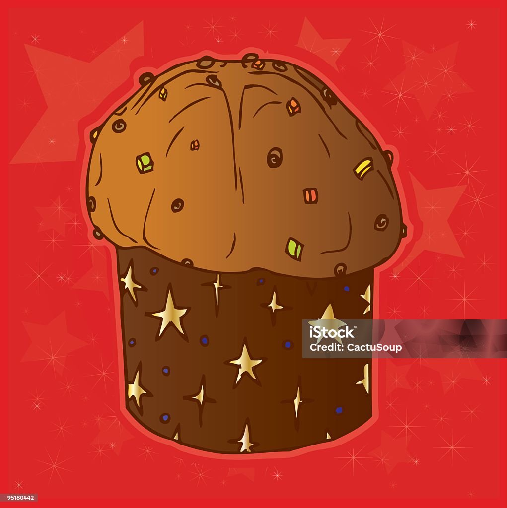 Panettone di Natale - arte vectorial de Panettone libre de derechos