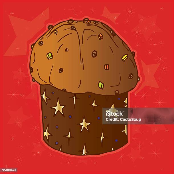 Ilustración de Panettone Di Natale y más Vectores Libres de Derechos de Panettone - Panettone, Adorno de navidad, Al horno