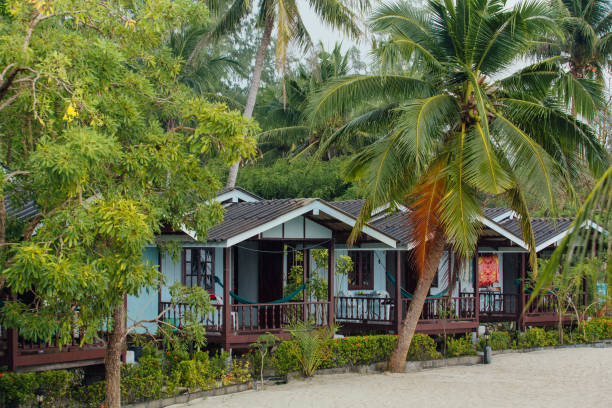 istock Bungalows in hotel on a tropical beach 951812756