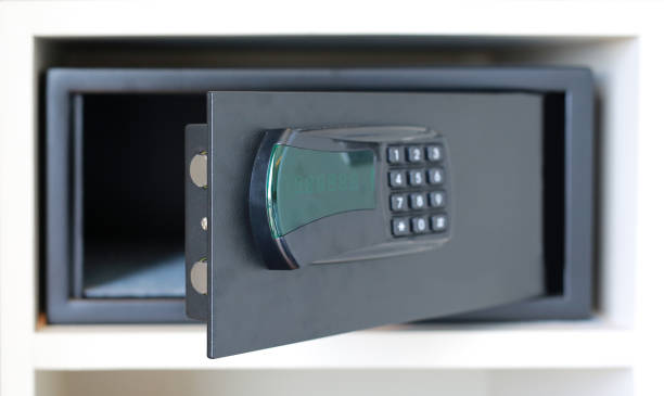 istock Open a safe hidden in the wardrobe at the hotel. 951816124