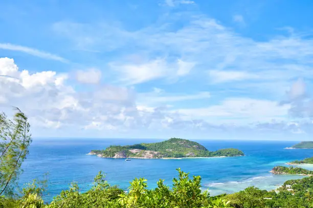 View on Therese island from sans soucis road (panoramic point of view)