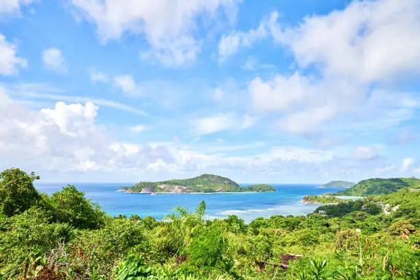 View on Therese island from sans soucis road (panoramic point of view)