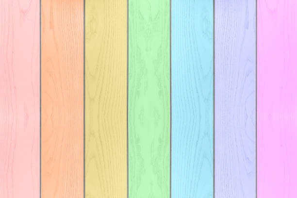 istock Colorful rainbow wood textured horizontal background. 951823694