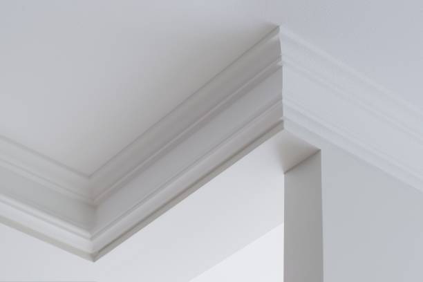 istock Ceiling moldings in the interior, intricate corner 951824686