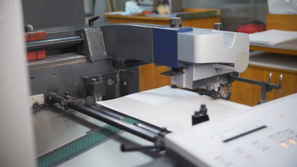 istock Prifessional technology of press print production 951828532