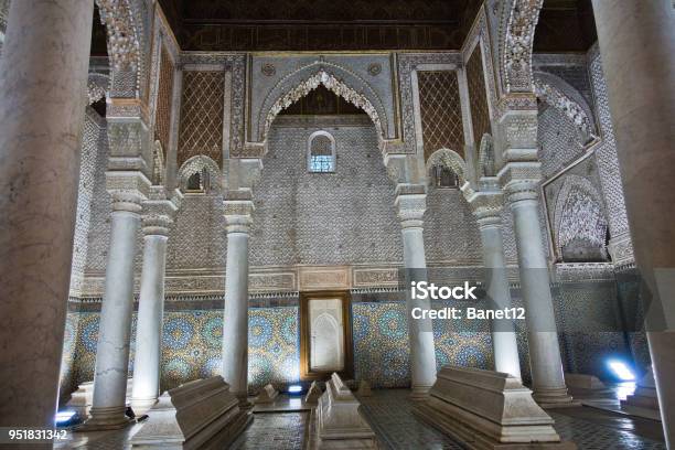 The Saadian Tombs Mausoleum In Marrakech Built By Sultan Ahmad Almansur In Morocco Stock Photo - Download Image Now