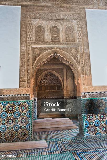 The Saadian Tombs Mausoleum In Marrakech Built By Sultan Ahmad Almansur In Morocco Stock Photo - Download Image Now