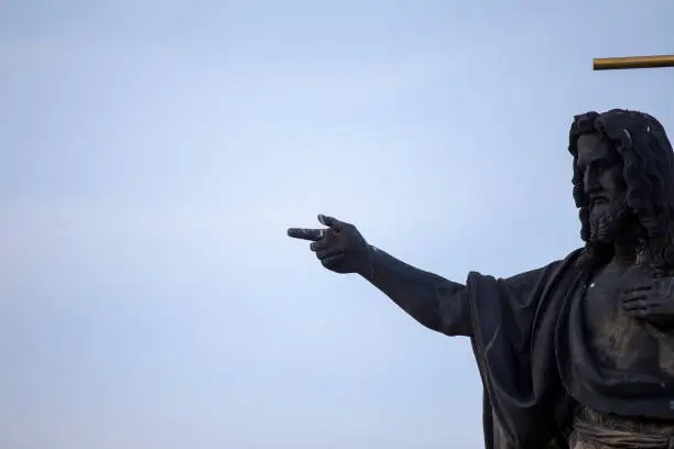 Photo of Pope blesses with two fingers the sign of the cross