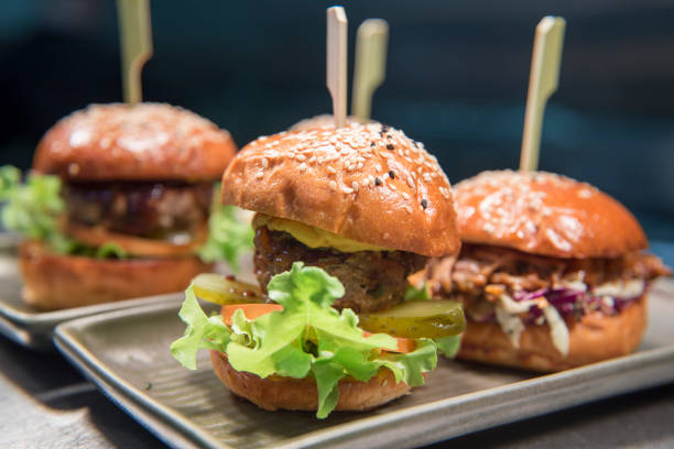 istock mini burgers are on the tray 951836006