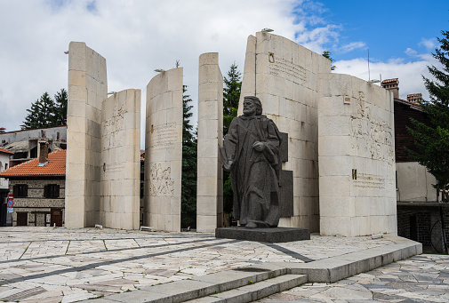 Paisiy Hilendarski Monument. Bansko, Bulgaria, June 2017