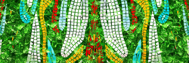 istock mosaic texture on the glass 951840454