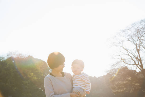 istock Mother and son relaxed in the park 951845780