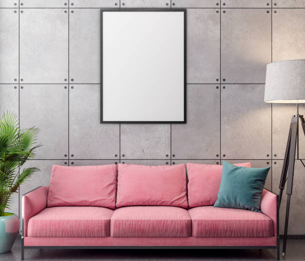 istock Mockup Poster in the interior, 3D illustration of a modern design 951852014