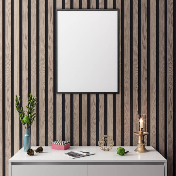 istock Mockup Poster in the interior, 3D illustration of a modern design 951854780