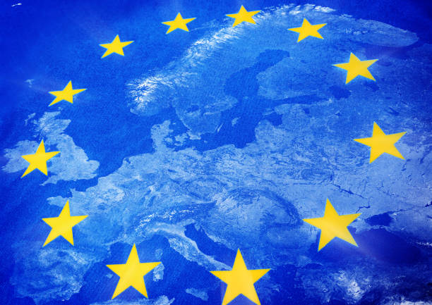 istock European Union flag and map 951856692