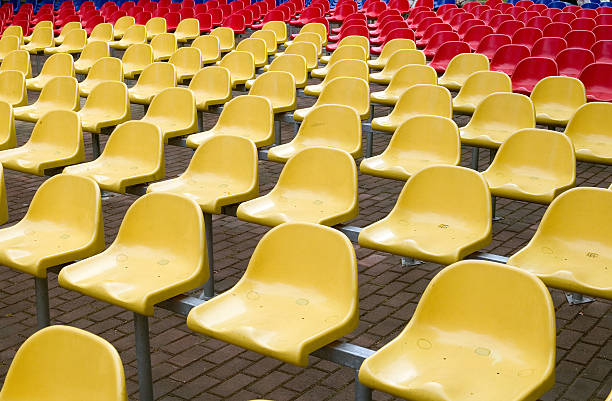 istock Chairs in red and yellow colors 95185932