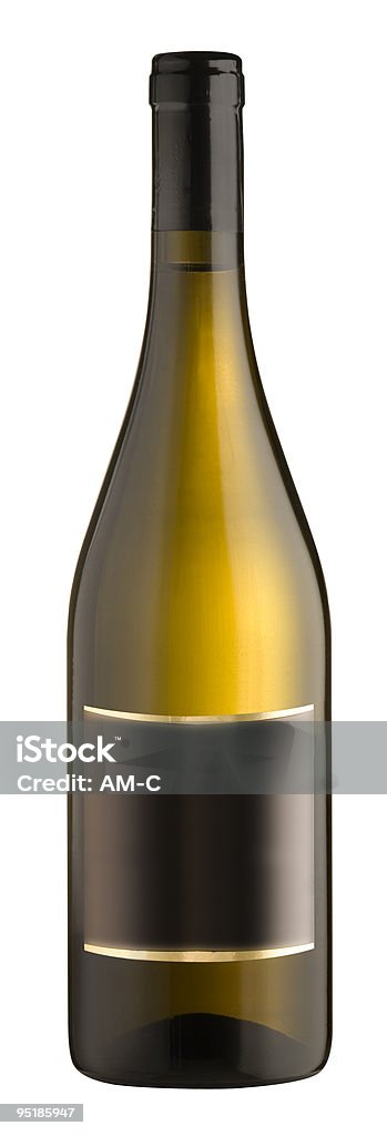 White wine bottle  Alcohol - Drink Stock Photo