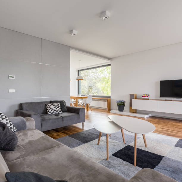 istock Tv living room with sofa 951860018