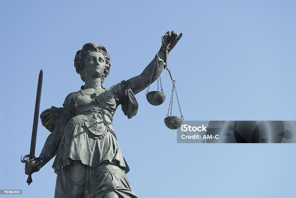 Estatua de Justitia - Foto de stock de Alemania libre de derechos
