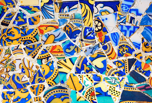 Gaudi Architecture - Park Guell stock photo