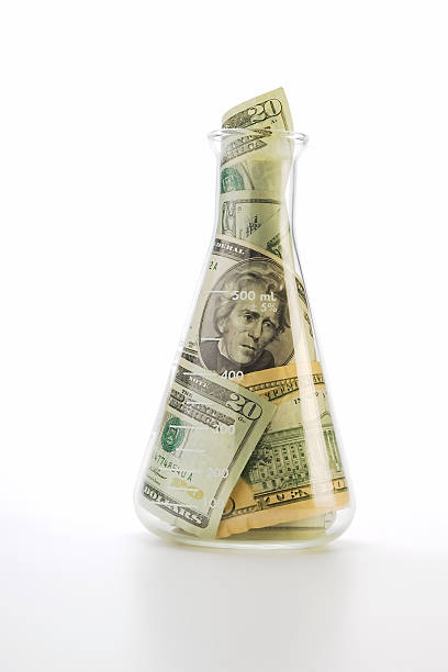 Research Money 2 stock photo