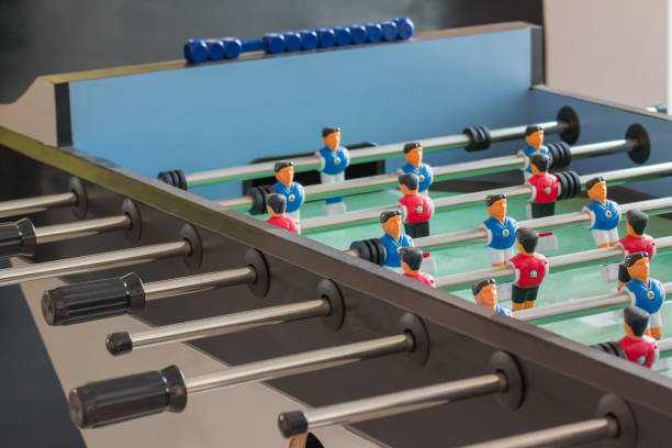 istock Toy goal football player table. 951869428