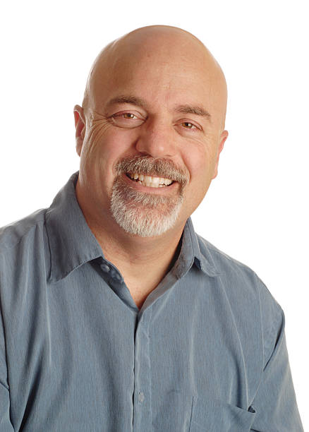 istock portrait of happy bald man 95187141