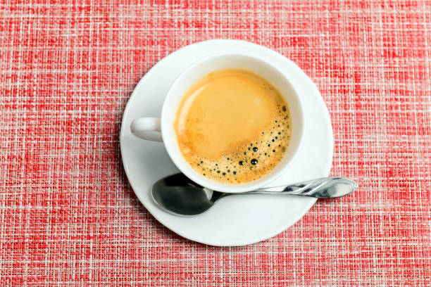 istock Cup of coffee top view 951874386