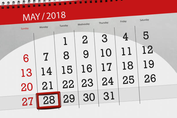 istock The daily business calendar page 2018 May 28 951874674