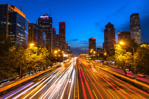 istock Busy city night scene 951879224