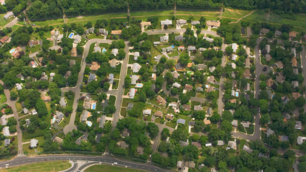 istock Above a suburban community in NJ 951879650