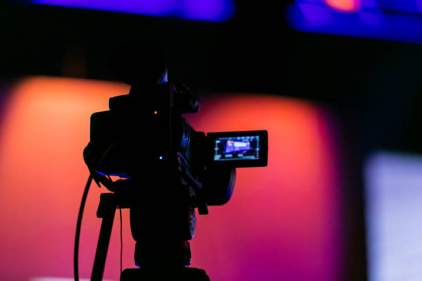 istock TV Camera on a live film set 951880926