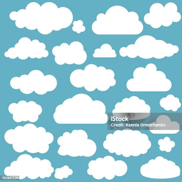 Ððµñðññ Stock Illustration - Download Image Now - Cloudscape, Vector, Square - Composition