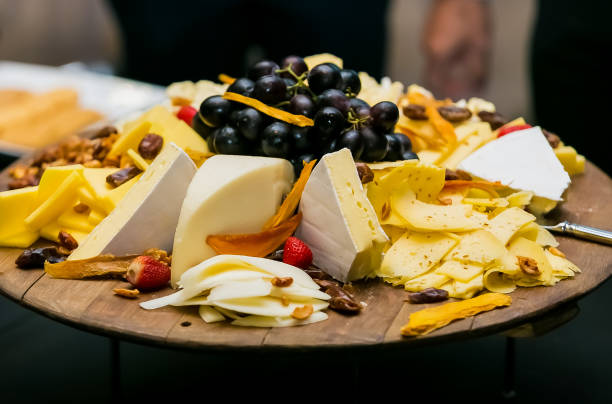 istock Cheese Board with fresh and dried fruit 951881324