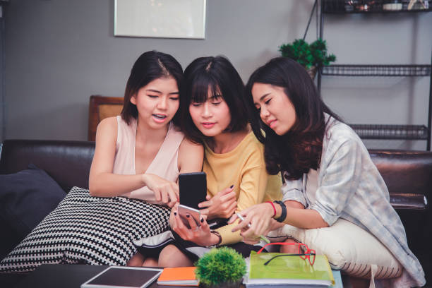 istock Group young women Shopping Online Concept. 951881588