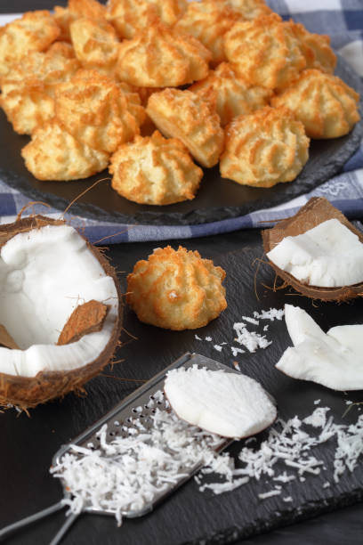 istock delicious coconut cookies on a plate 951888842