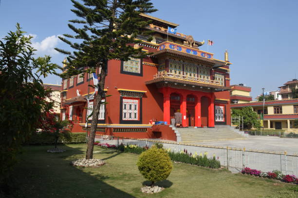 istock Main building of Sheshen Monastery in Kathmandu, Nepal 951895552