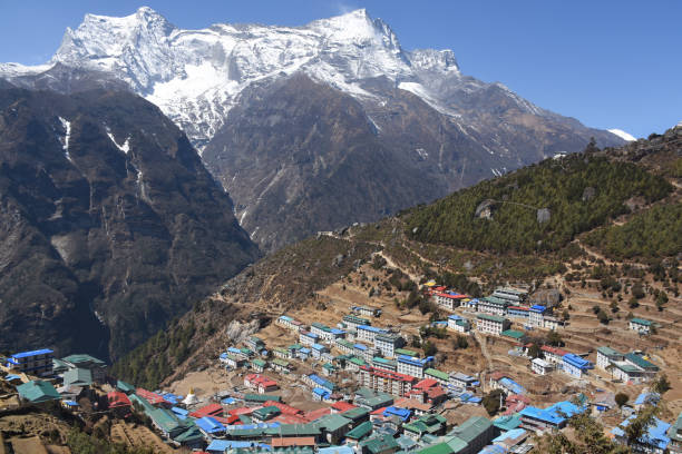 istock Namche Bazaar and Kongde Ri, Nepal 951895604