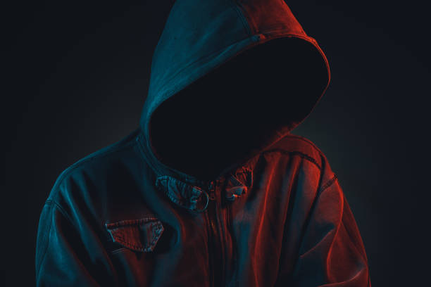 istock Faceless hooligan with hoodie 951896516