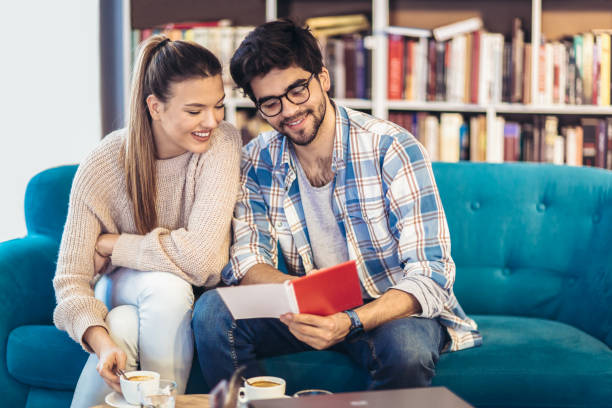 istock Couple in cafe enjoying the time spending with each other 951904728