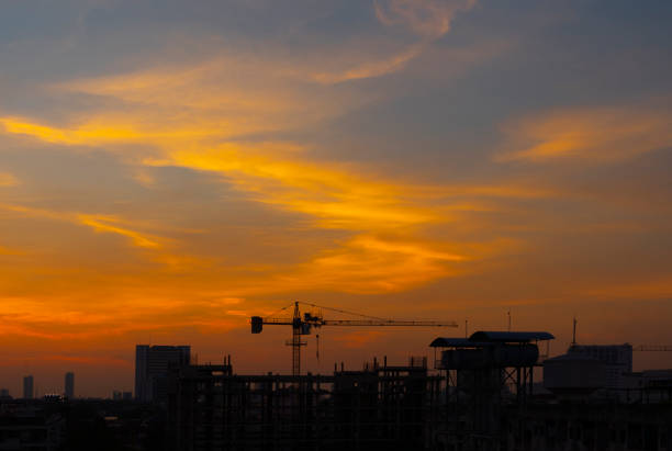 istock Beautiful sky during sunset in Bangkok 951908364