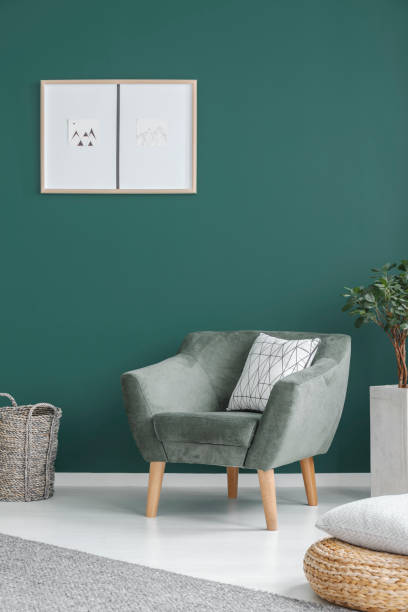 istock Green living room interior 951909140