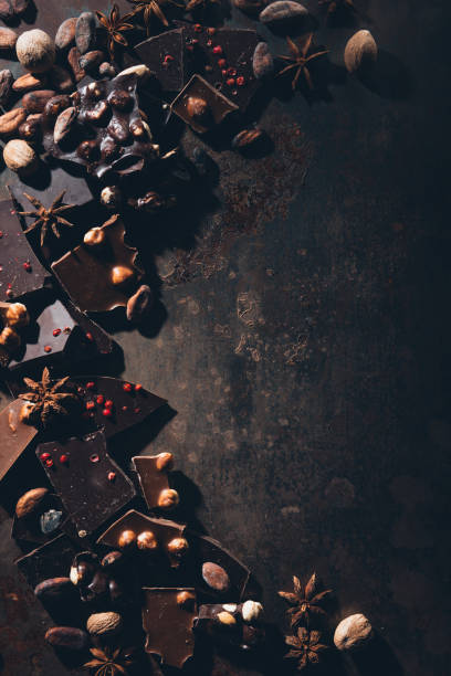 istock top view of delicious assorted chocolate on dark surface 951917714